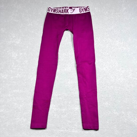 Gymshark Dry Compression Leggings Womens Size X-Small Maroon Athletic - Picture 1 of 9